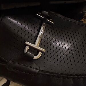 Cole Haan Black Leather Loafers for Men